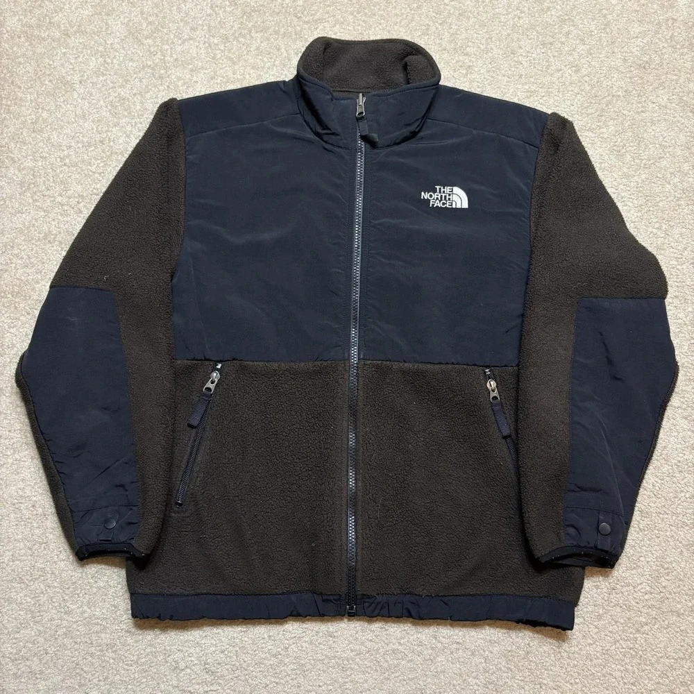 The North Face Denali Jacket Boys Large 14/16 Brown Fleece Full Zip Polartec